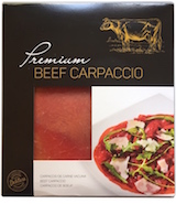 Carpaccio de carne vacuna 50 gramos